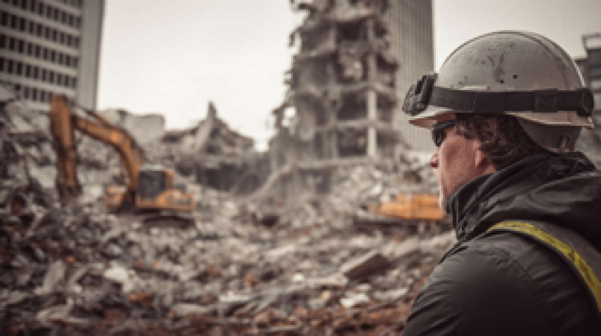 Demolition workers